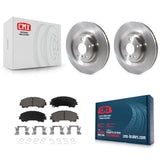 Front Disc Brake Rotors And Ceramic Pads Kit For INFINITI QX50 QX55