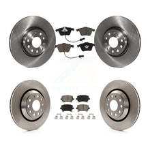 Load image into Gallery viewer, Front Rear Disc Brake Rotors And Ceramic Pads Kit For Volkswagen CC
