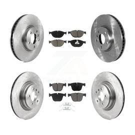 [Front+Rear] 2013 BMW ActiveHybrid 7 Premium OE Brake Rotors & Ceramic Pads Kit For Max Braking