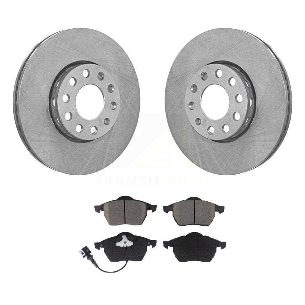 Front Disc Brake Rotors And Ceramic Pads Kit For Audi A6 Quattro 100