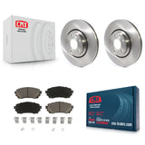 [Front] 2021 Mazda 6 Turbocharged Premium OE Brake Rotors & Ceramic Pads Kit For Max Braking