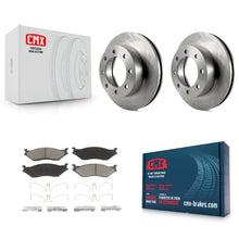 Load image into Gallery viewer, Front Brake Rotors &amp; Ceramic Pad Kit For Ford F-450 Super Duty With 8 Lug Wheels