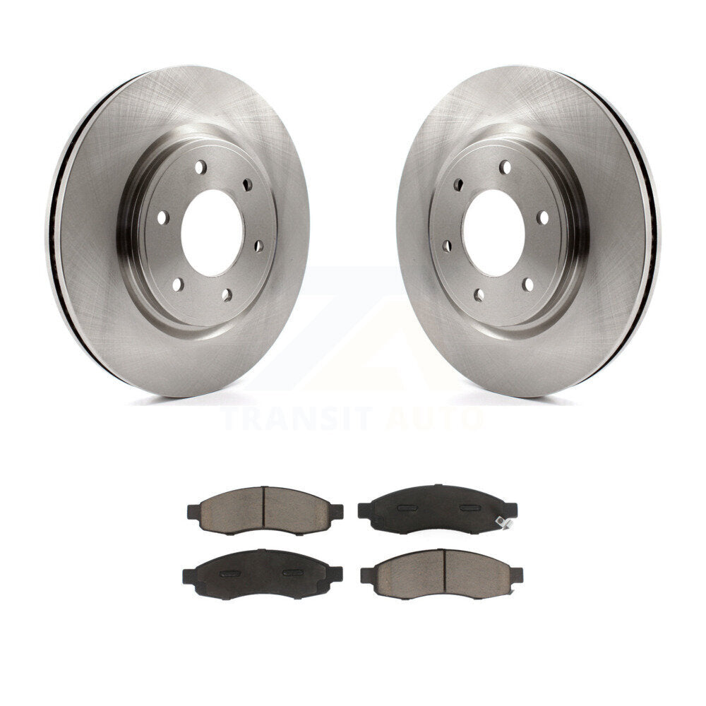 [Front] 2007 Nissan TITAN From 04 07 Premium OE Brake Rotors & Ceramic Pads Kit For Max Braking