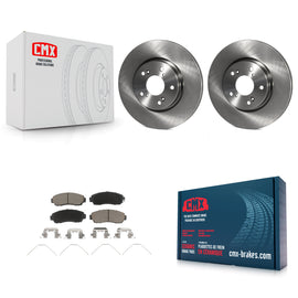Front Disc Brake Rotors And Ceramic Pads Kit For Honda CR-V
