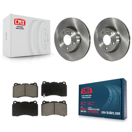 Front Disc Brake Rotors And Ceramic Pads Kit For 2019 Cadillac ATS Base