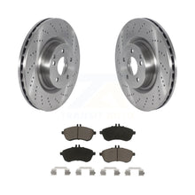 Charger l&#39;image dans la galerie, Front Disc Brake Rotor Ceramic Pad Kit For Mercedes-Benz C250 With Sport Package