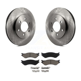[Front] 2002 Lincoln Navigator From 03 19 02 Premium OE Brake Rotors & Ceramic Pads Kit For Max Braking