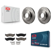 Load image into Gallery viewer, [Front] 2002 Lincoln Navigator From 03 19 02 Premium OE Brake Rotors &amp; Ceramic Pads Kit For Max Braking