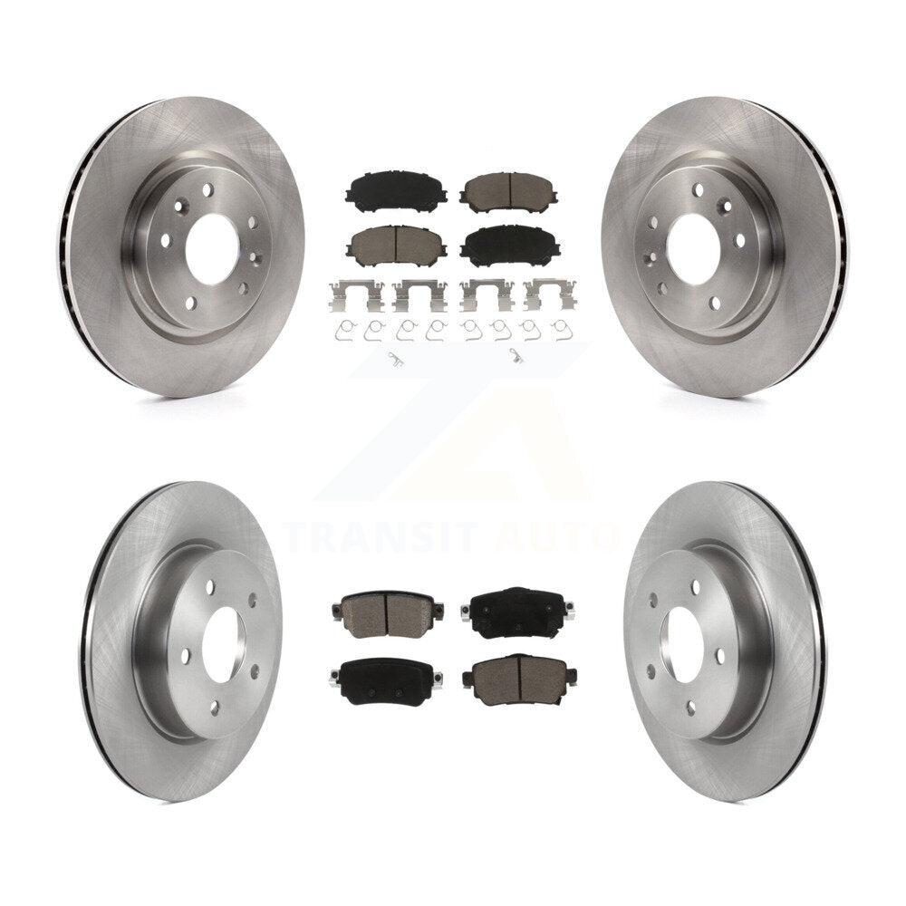 Front Rear Disc Brake Rotors And Ceramic Pads Kit For Nissan Rogue Sport Qashqai