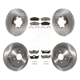 [Front+Rear] 2004 Nissan Pathfinder From 08 Premium OE Brake Rotors & Ceramic Pads Kit For Max Braking