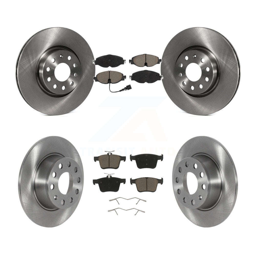 [Front+Rear] 2022-2023 Volkswagen Taos FWD Premium OE Brake Rotors & Ceramic Pads Kit For Max Braking