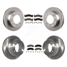Load image into Gallery viewer, Front Rear Disc Brake Rotors And Ceramic Pads Kit For Chevrolet Express 4500
