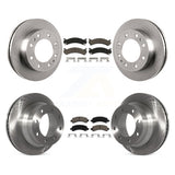 Front Rear Disc Brake Rotors And Ceramic Pads Kit For Chevrolet Express 4500