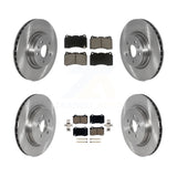 Front Rear Disc Brake Rotor & Ceramic Pad Kit For Tesla S X With Brembo Calipers