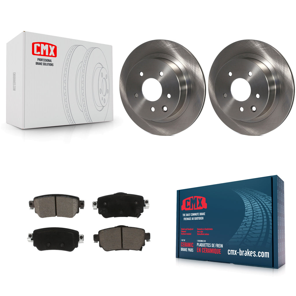 [Rear] 2019 Nissan Rogue Sport S Premium OE Brake Rotors & Ceramic Pads Kit For Max Braking