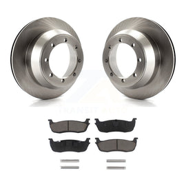 [Rear] 01-03 Ford F-150 RWD With 8 Lug Wheels Premium OE Brake Rotors & Ceramic Pads Kit For Max Braking