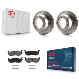 [Rear] 01-03 Ford F-150 RWD With 8 Lug Wheels Premium OE Brake Rotors & Ceramic Pads Kit For Max Braking