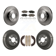 Charger l&#39;image dans la galerie, Front Rear Brake Rotors Ceramic Pad &amp; Drum Kit For Honda Civic With 4 Lug Wheels