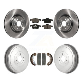 Front Rear Brake Rotor Ceramic Pad And Drum Kit For 2015-2021 Ram ProMaster City
