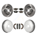 Front Rear Brake Rotor Ceramic Pad And Drum Kit For 2015-2021 Ram ProMaster City