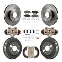 Load image into Gallery viewer, Front Rear Disc Brake Rotors Ceramic Pads And Drum Kit (9Pc) For Honda Civic