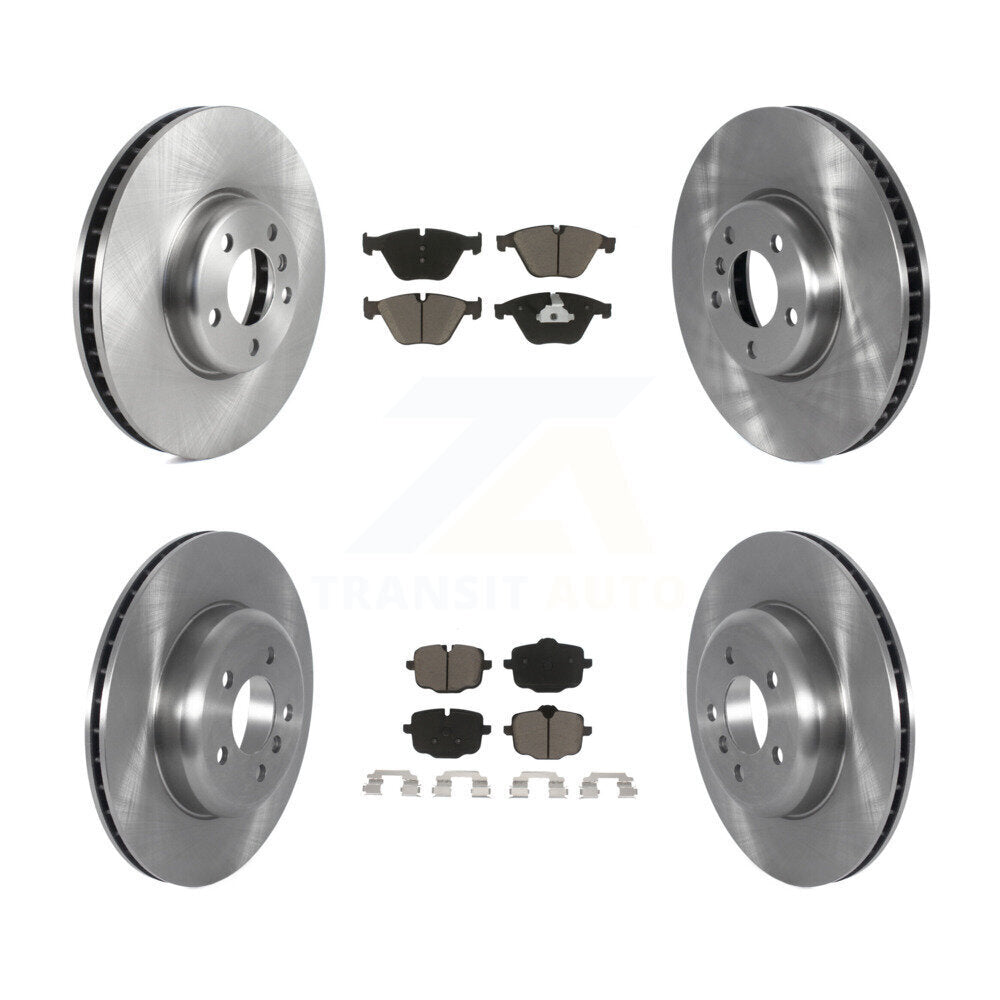 Front Rear Disc Brake Rotors And Ceramic Pads Kit (6Pc) For BMW 535i