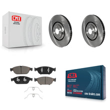 Load image into Gallery viewer, Front Disc Brake Rotors And Ceramic Pads Kit For Audi A8 Quattro