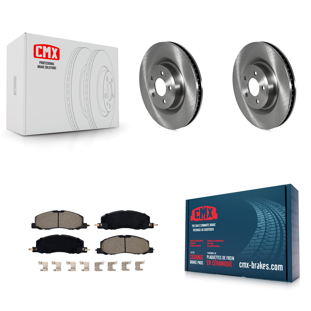 Front Disc Brake Rotors And Ceramic Pads Kit For Ford Explorer Lincoln Aviator