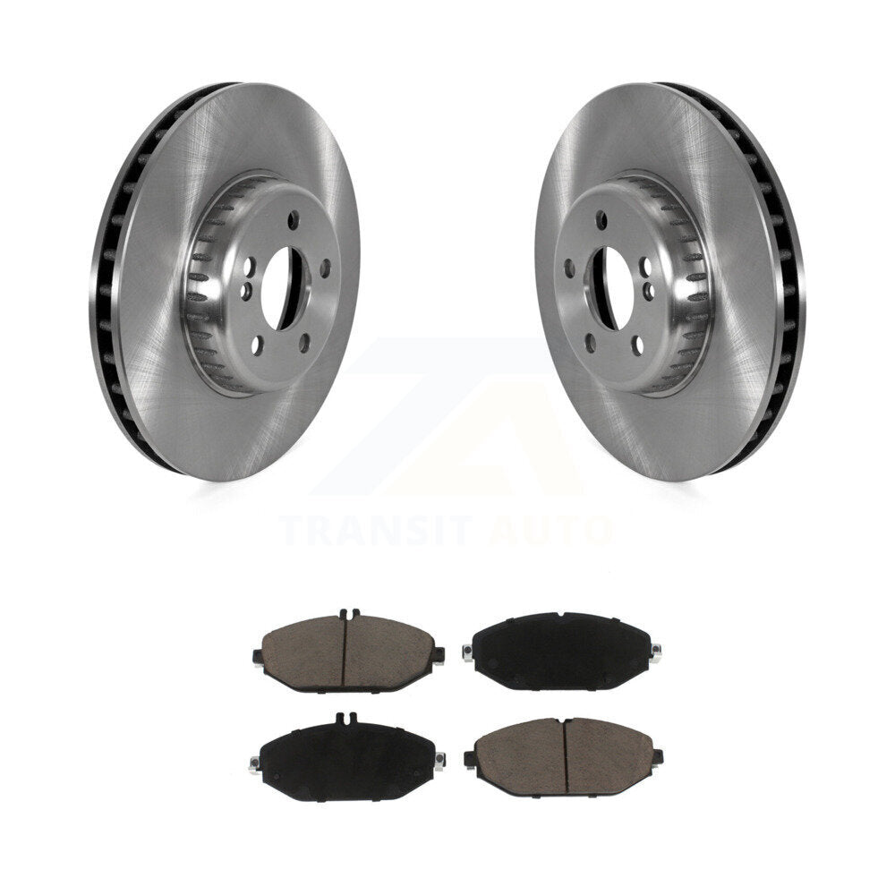 Front Brake Rotor & Ceramic Pad Kit For Mercedes-Benz C300 Without Sport Package