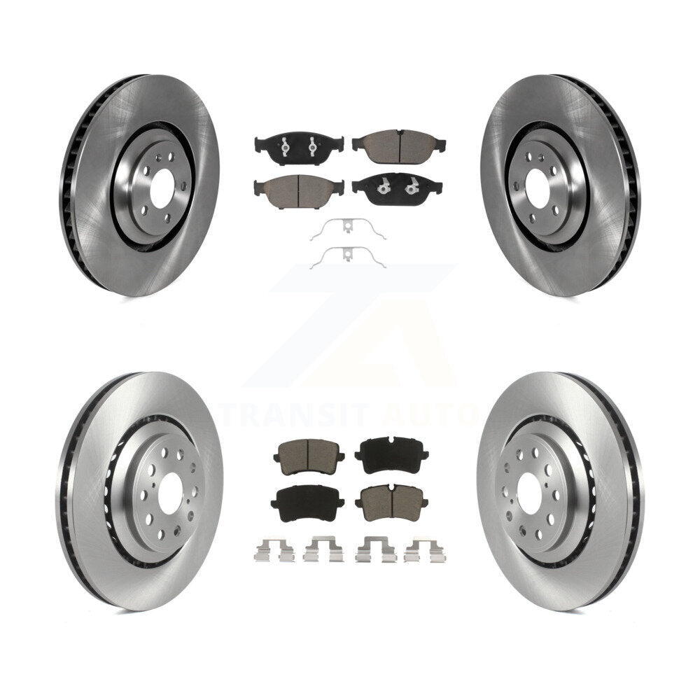 Front Rear Disc Brake Rotors And Ceramic Pads Kit For Audi A8 Quattro