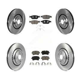 Front Rear Disc Brake Rotors And Ceramic Pads Kit For Audi A8 Quattro