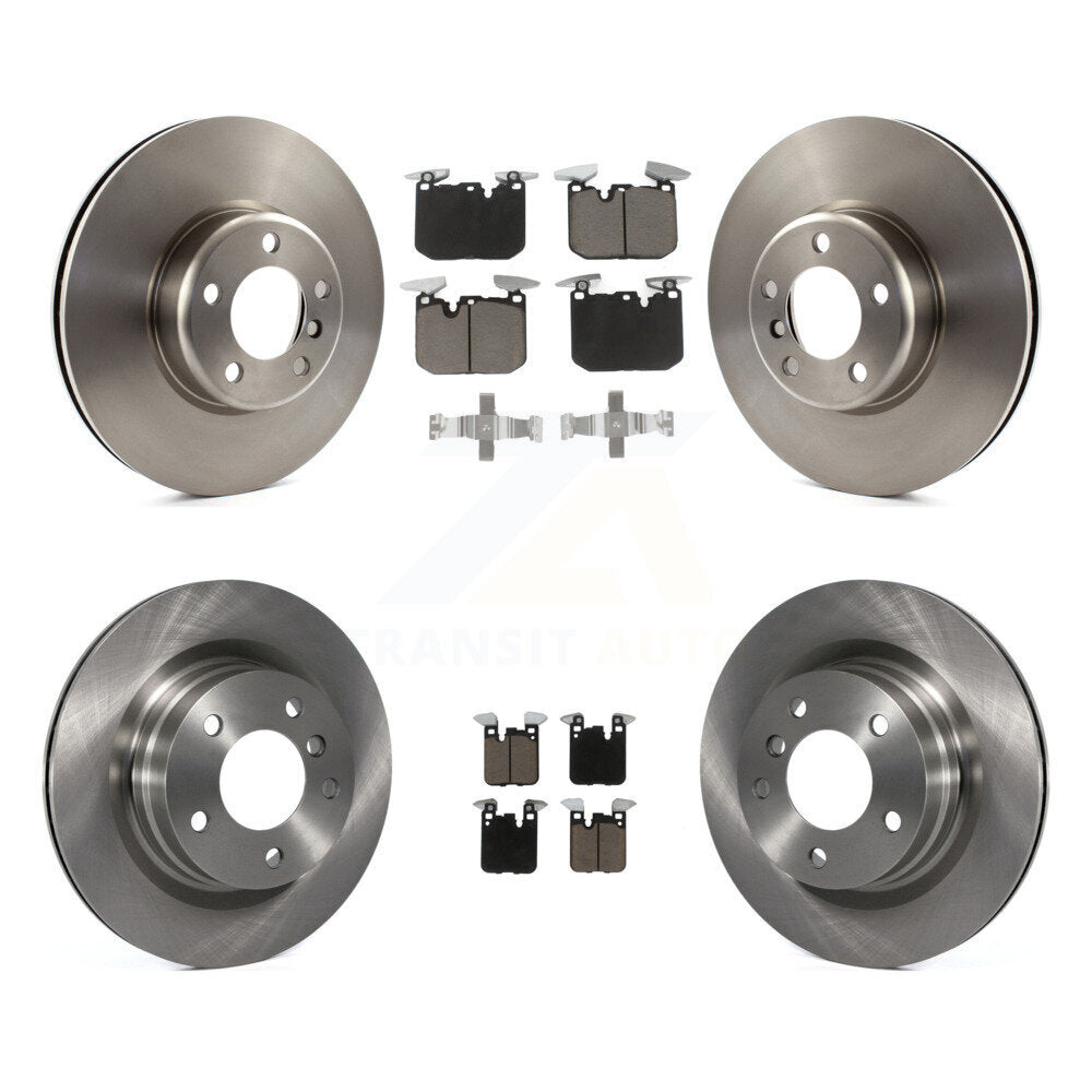 Front Rear Disc Brake Rotors And Ceramic Pads Kit For BMW 328i