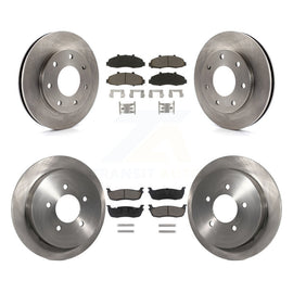 Front Rear Disc Brake Rotor And Ceramic Pad Kit For 2004 Ford F-150 Heritage 4WD