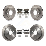 Front Rear Disc Brake Rotor And Ceramic Pad Kit For 2004 Ford F-150 Heritage 4WD