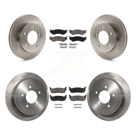 Front Rear Disc Brake Rotor And Ceramic Pad Kit For 2004 Ford F-150 Heritage 4WD