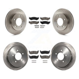 Front Rear Disc Brake Rotor And Ceramic Pad Kit For 2004 Ford F-150 Heritage 4WD