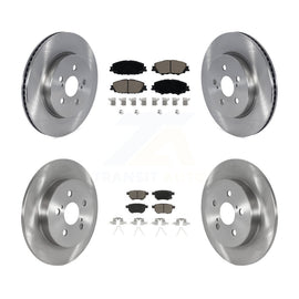 Front Rear Disc Brake Rotors And Ceramic Pads Kit For 2019 Toyota Corolla 2.0L
