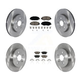Front Rear Disc Brake Rotors And Ceramic Pads Kit For 2019 Toyota Corolla 2.0L