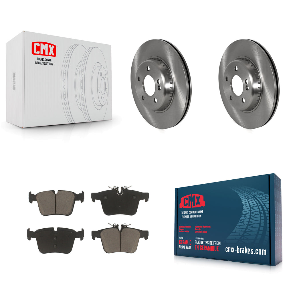 Rear Disc Brake Rotors And Ceramic Pads Kit For Mercedes-Benz C300 C400 C350e