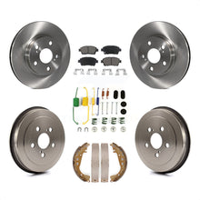 Load image into Gallery viewer, Front Rear Disc Brake Rotor Ceramic Pad And Drum Kit (7Pc) For 2008 Toyota Prius