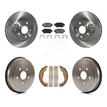 Charger l'image dans la galerie, Front Rear Disc Brake Rotors Ceramic Pad And Drum Kit For 2004-2008 Toyota Prius