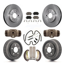 Charger l'image dans la galerie, Front Rear Disc Brake Rotors Ceramic Pad And Drum Kit (9Pc) For Chevrolet Malibu