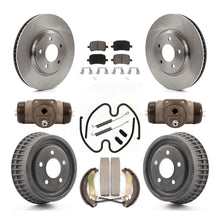 Charger l'image dans la galerie, Front Rear Disc Brake Rotors Ceramic Pad And Drum Kit (9Pc) For Chevrolet Malibu