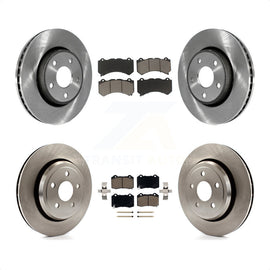 Front Rear Disc Brake Rotors & Ceramic Pad Kit For 2012 Jeep Grand Cherokee 6.4L