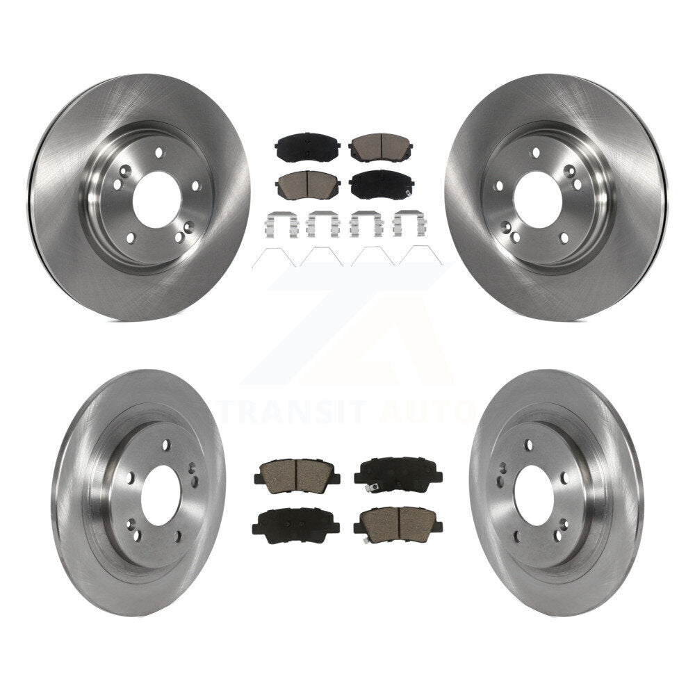 [Front+Rear] 2022 Hyundai Kona AWD Premium OE Brake Rotors & Ceramic Pads Kit For Max Braking