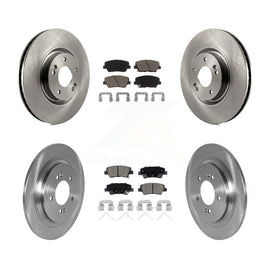 Front Rear Disc Brake Rotors And Ceramic Pads Kit For 2019-2020 Hyundai Nexo