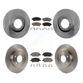 [Front+Rear] 2005 Pontiac Montana SV6 with FWD Premium OE Brake Rotors & Ceramic Pads Kit For Max Braking