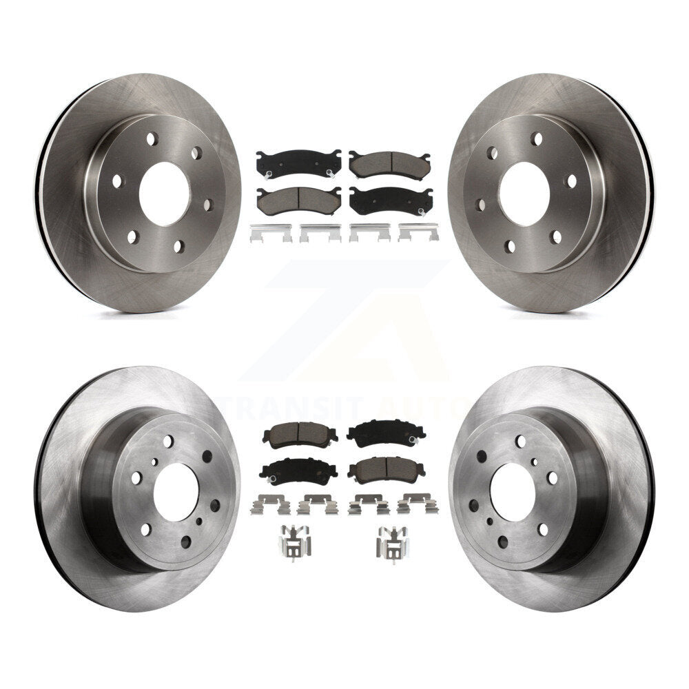 Front Rear Disc Brake Rotors And Ceramic Pads Kit For GMC Sierra 1500 Classic