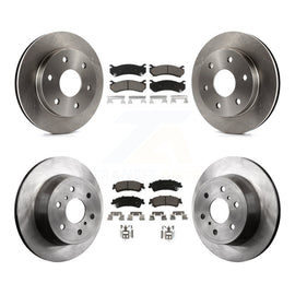 Front Rear Disc Brake Rotors And Ceramic Pads Kit For GMC Sierra 1500 Classic