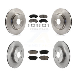 Front Rear Disc Brake Rotors And Ceramic Pads Kit For Nissan Rogue